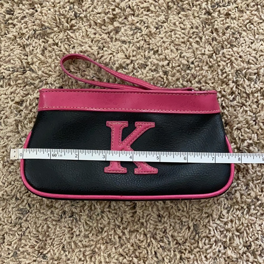 Pink and Black “K” Wristlet - Picture 5 of 6